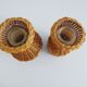 Pair of rattan vases, braided vase 1960