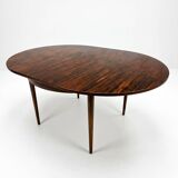 Scandinavian extendable table in rosewood from the 1960s, butterfly extension.