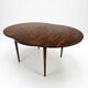 Scandinavian extendable table in rosewood from the 1960s, butterfly extension.