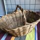 Panier en osier ancien