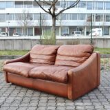 2 Seater Vintage Rolf Benz Sofa oxred leather