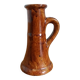 Chocolate glazed stoneware candle holder