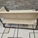 Tubular two-seater bench from the 1970s.