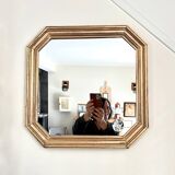 Octagonal golden mirror