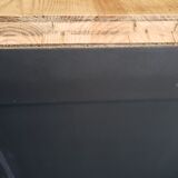 Vintage art deco abyssal blue buffet