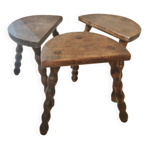 Set 3 tabourets de traite