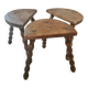 Set 3 tabourets de traite tripodes