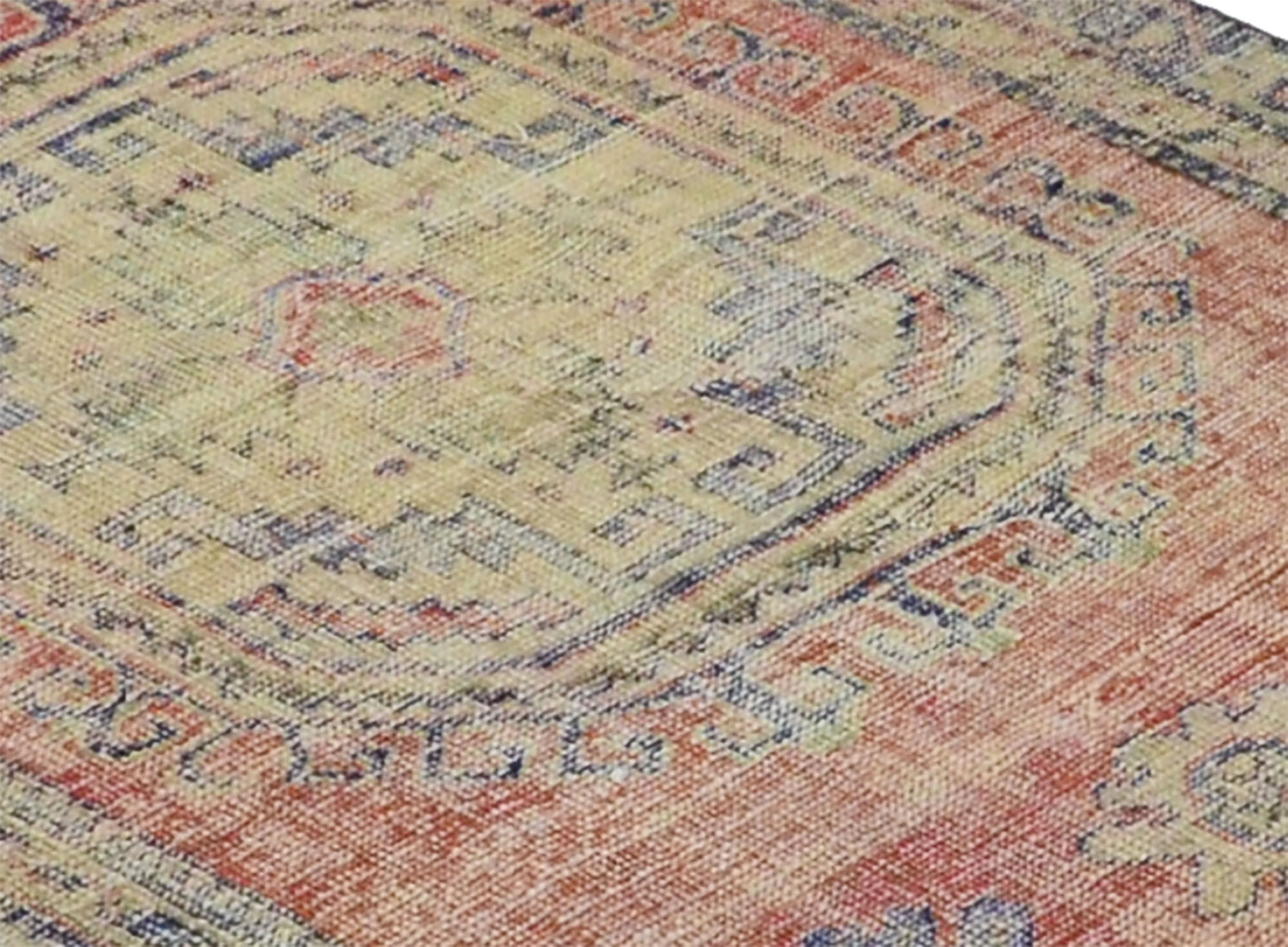 Anatolian handmade vintage rug 398 cm x 120 cm