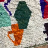 Handmade pure wool Moroccan rug 3x2 m