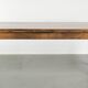 Antique oak dining table from the late 18th century with extendable leaves