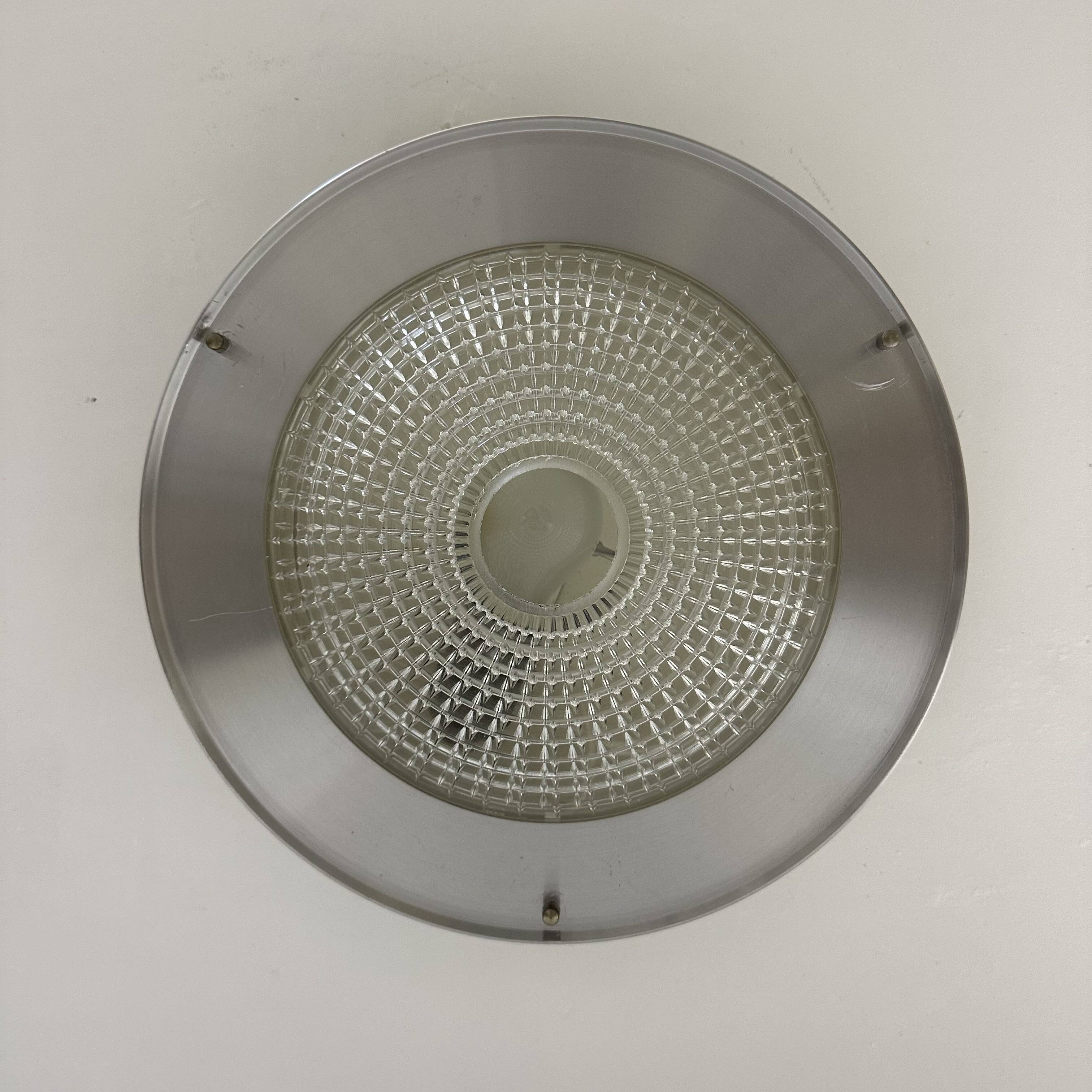 Raak Flush mount ceiling lamp B-1043 , 1970s Ufo space age