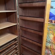 Vintage 60s/70s design wardrobe with compass feet.