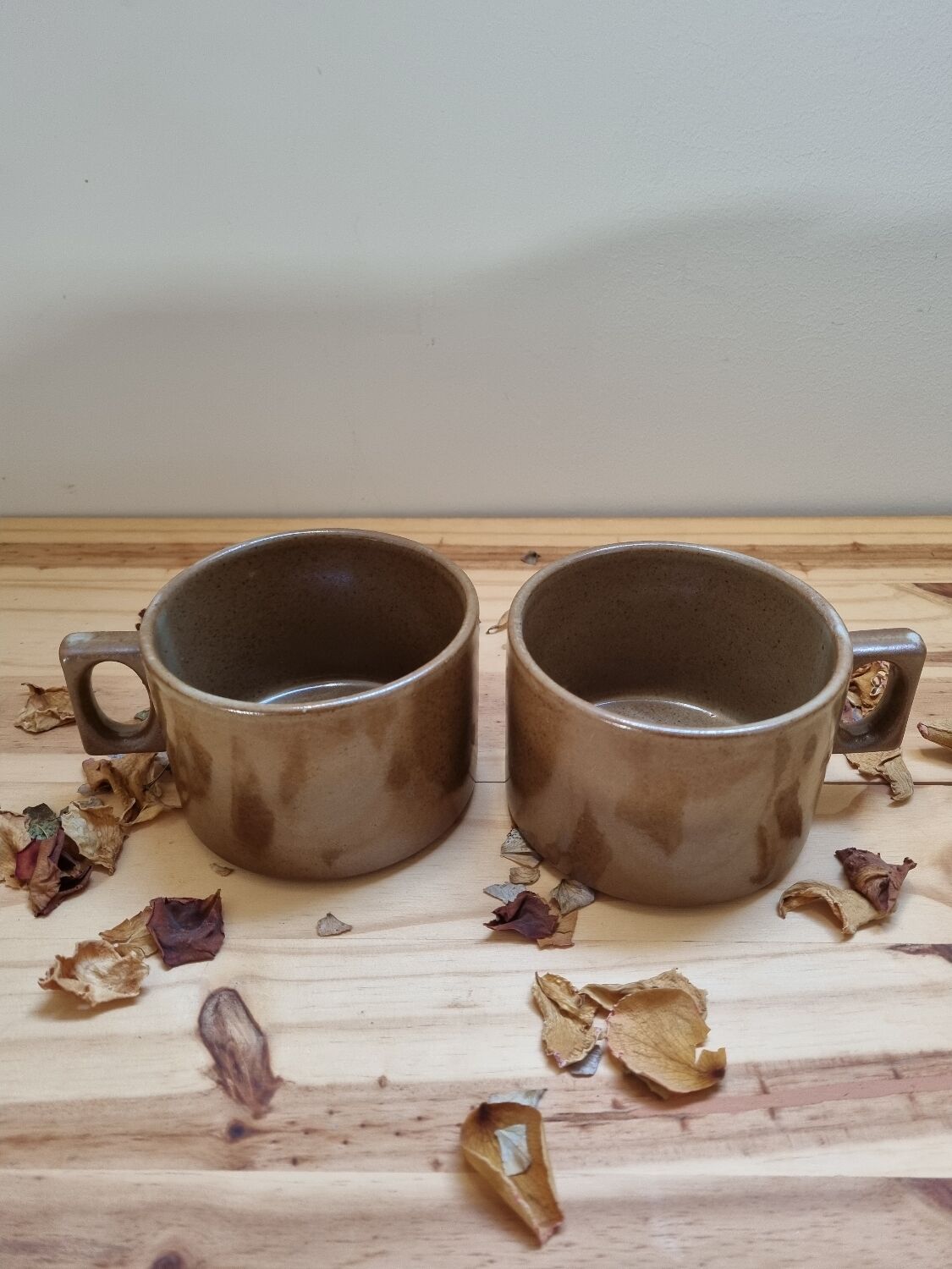 Tasses déjeuner vintage grès grand feu Brenne
