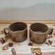 Tasses déjeuner vintage grès grand feu Brenne