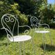 Wrought iron garden furniture