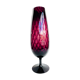 Wine-legged blown glass vase Italian Empoli 1960