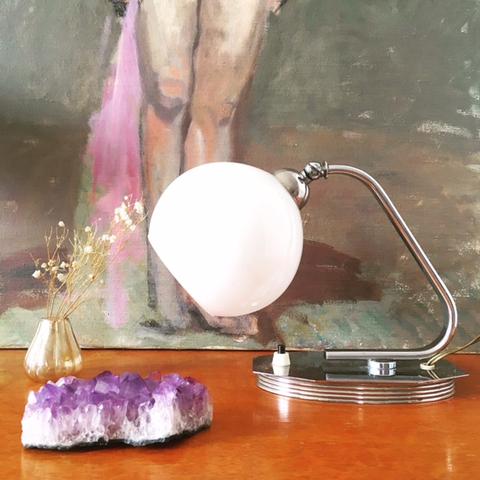 Art deco chrome lamp