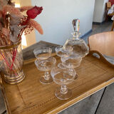 5 crystal champagne glasses