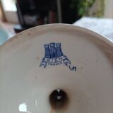 Set of 2 Gien earthenware candlesticks