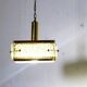 Vintage chandelier from Malmö Metallvarufabrik and pressed glass from Orrefors 1970s