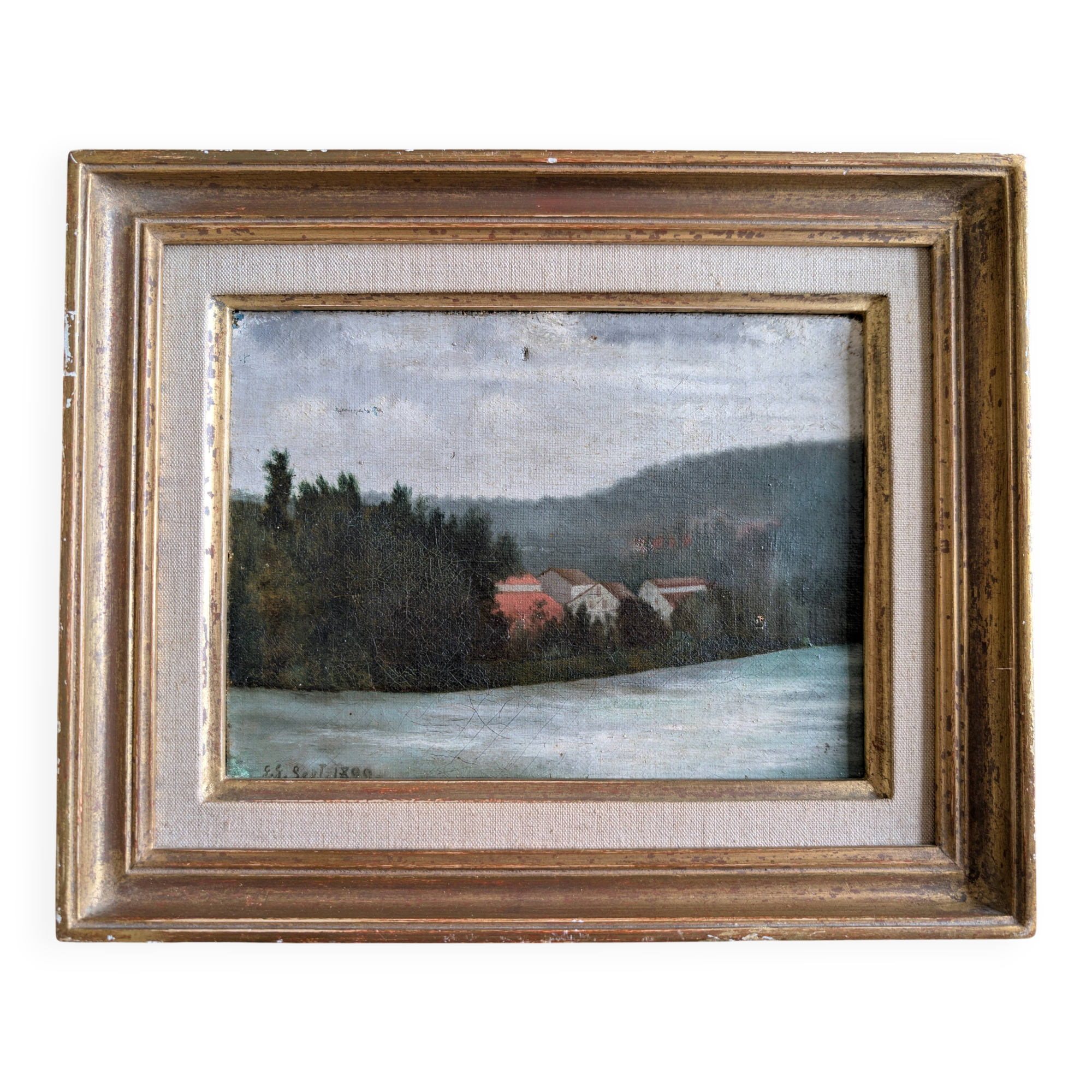 Small landscape painting