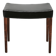 1960s Danish Modern Wood and Black Leather Stool