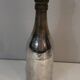 Rare silver-plated and brass shaker in the shape of a champagne bottle