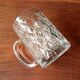 33 cl vintage beer glasses with a nice design in thick glass, old pint.