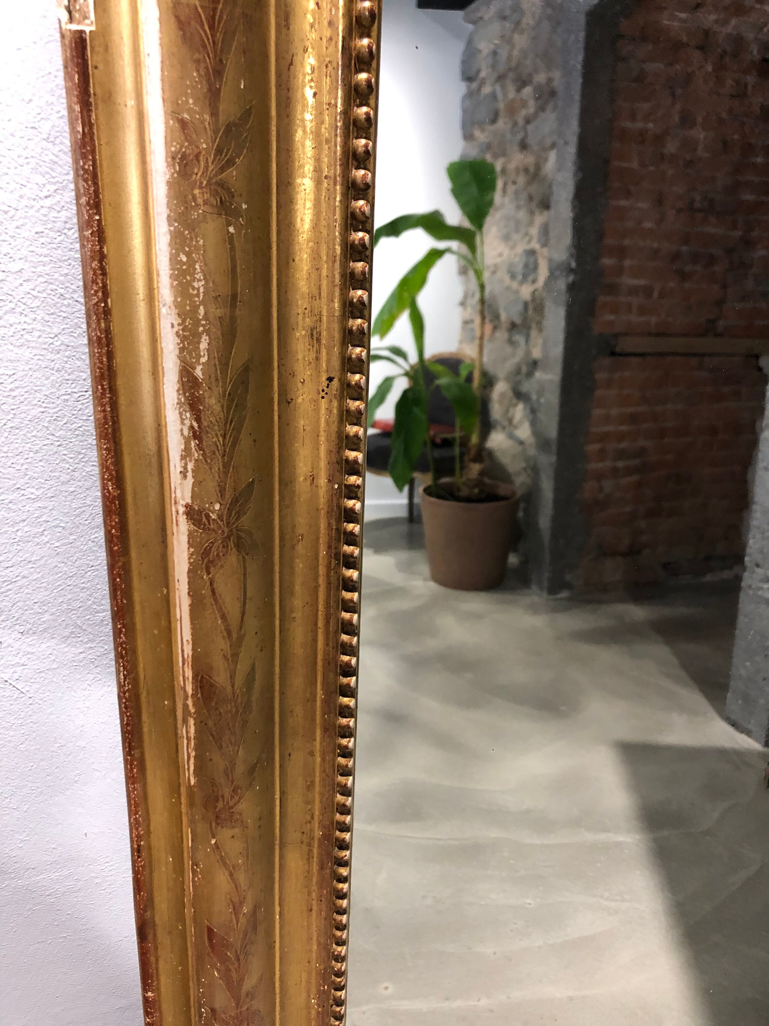 Miroir Louis Philippe XIXème 83x138cm
