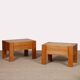 Pair of bedside tables in solid ash, French work from the 20th century.