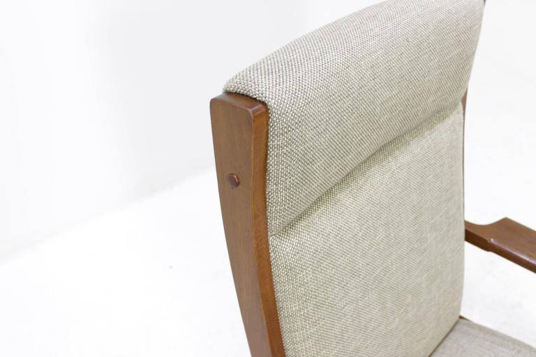 Vintage GE181A high back easy chair by Hans Wegner for Getama
