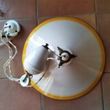 Supension vintage avec systeme céramique contrepoids électrique et griffe