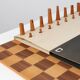 Ensemble d'échecs De Coene avec boîte d'origine attribué à Christophe Gevers, Belgique