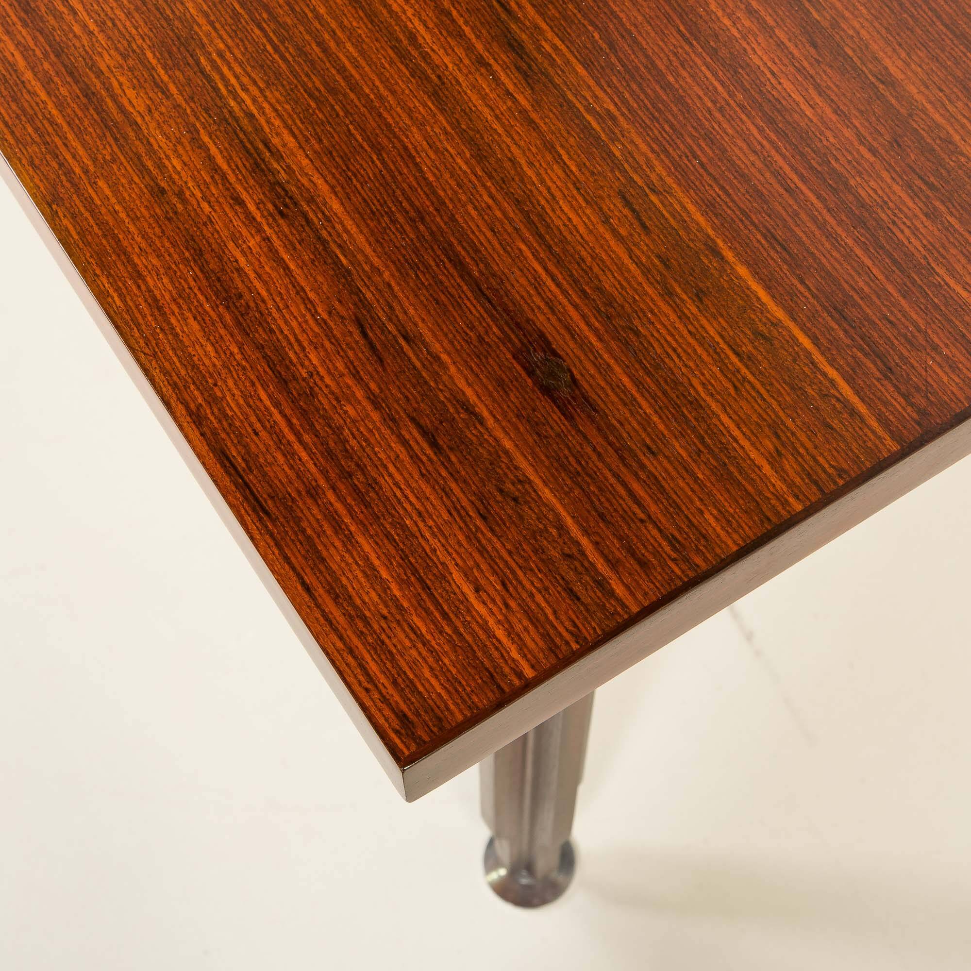Italian extra long mid century rosewood table 1960s