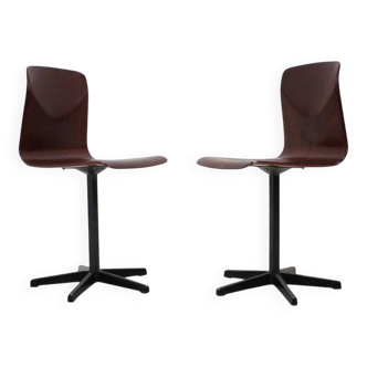 Pair of Industrial Style Chairs, Elmar Flötotto for Pagholz, 1970s