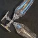 10 crystal champagne flutes 24% Cristallerie Kaspar Lemberg Lorraine vintage