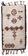 Tapis vintage berbère marocain fait main – 74 x 136 cm - 1c1004