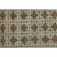 1970s vintage Turkish Oushak handmade wool cotton brown area rug 195x283