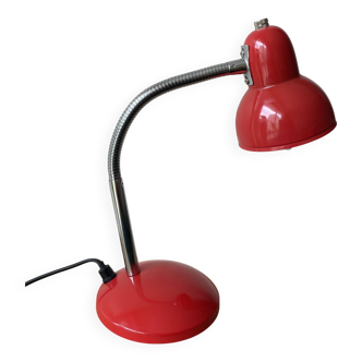 Lampe de bureau rouge métal Mathias