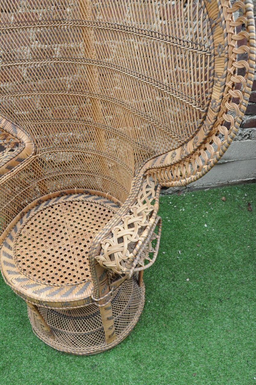 Fauteuil Emmanuelle en rotin et osier