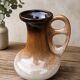 Vintage vase from West Germany model 142/25 in glazed ceramic, dating