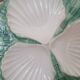 Ceramic scallop serving dish / Barbotine