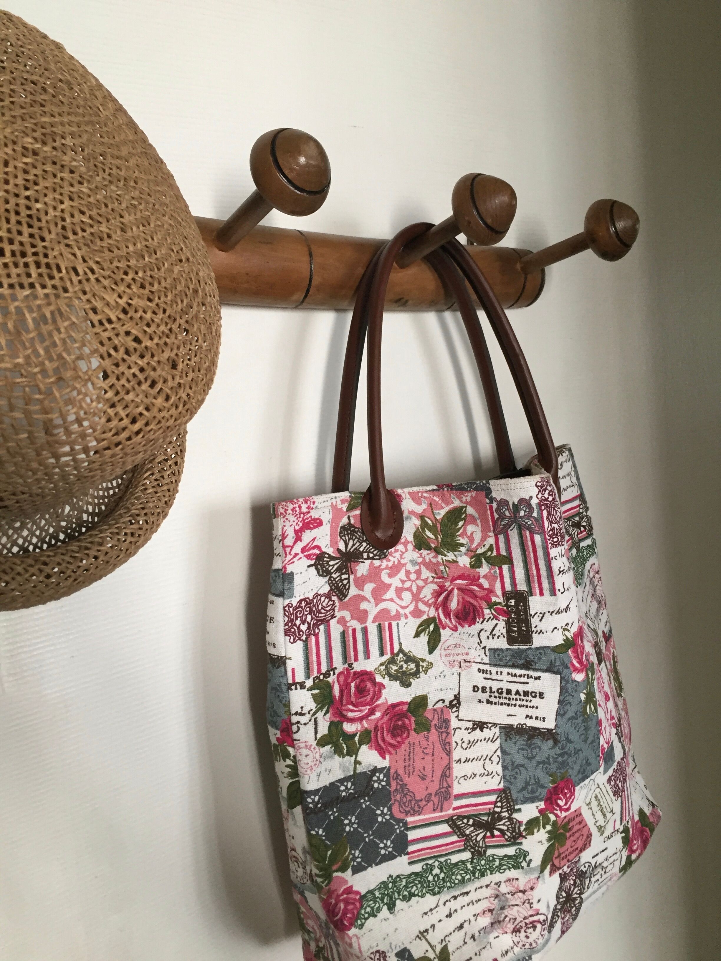 Bamboo coat hook 4 mushrooms