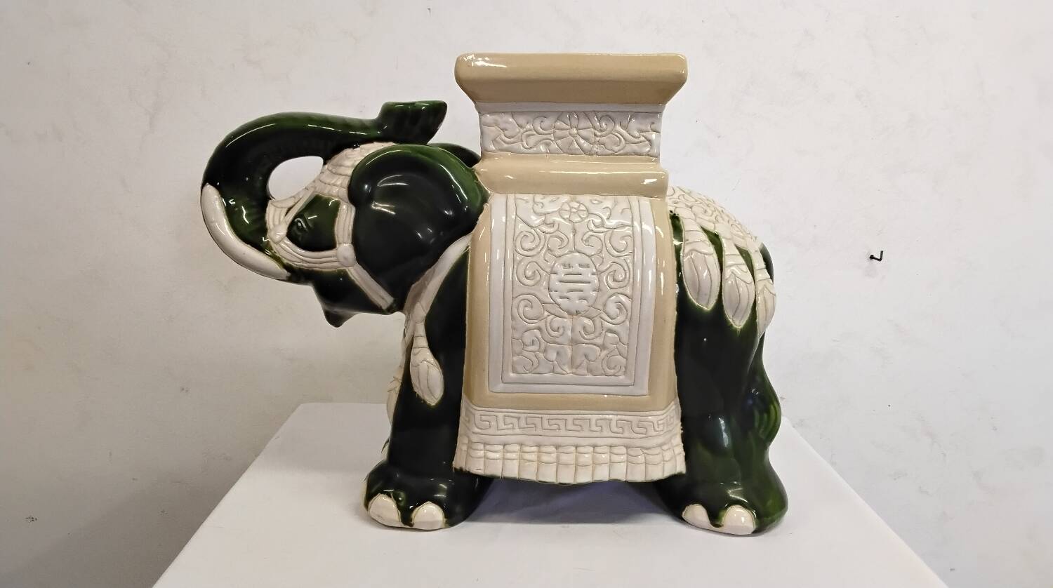 Vintage ceramic elephant plant pot