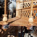 20th century cast iron spiral staircase