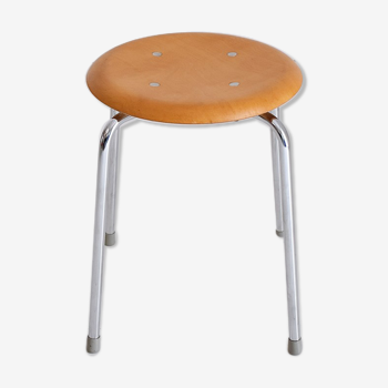 Vintage Egon Eiermann stackable SE 38 stool by Wilde+Spieth, Germany, 1950s