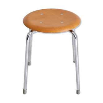 Vintage Egon Eiermann stackable SE 38 stool by Wilde+Spieth, Germany, 1950s