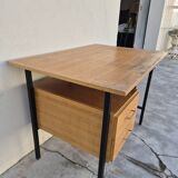 Vintage modernist design oak desk 1950s