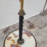 Napoleon III floor lamp in bronze metal and marble