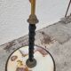 Napoleon III floor lamp in bronze metal and marble